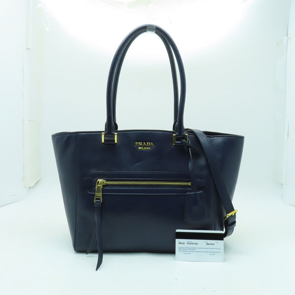 Prada Ghw 2 Way Shoulder Bag Calfskin #102382P98B - Picture 9 of 15